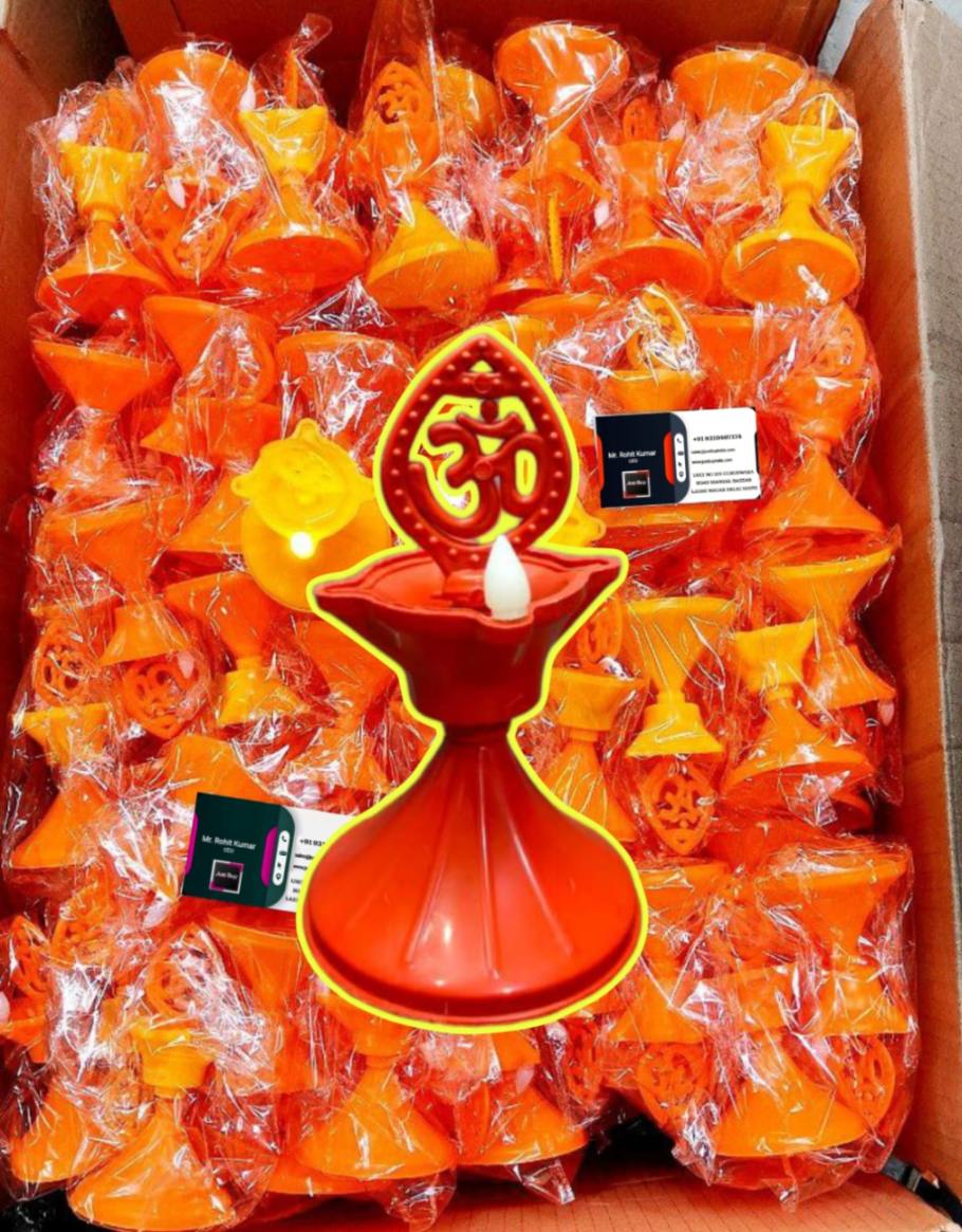 New Big Size Om Deepak Water sensor diya LED light Smokeless ( SET OF 150 ) ( 20 rs each )