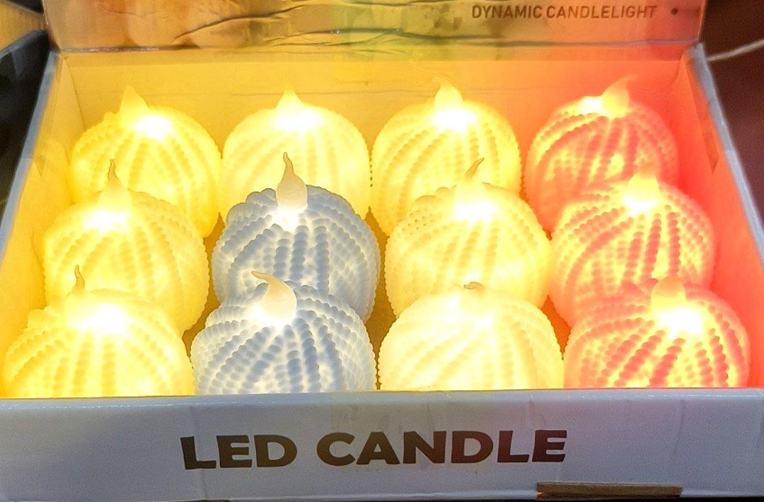 Luxury Fancy modak led smokeless candle ( set of 12 )
